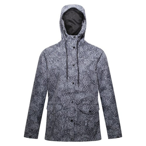 Front - Regatta Womens/Ladies Bayarma Abstract Lightweight Waterproof Jacket