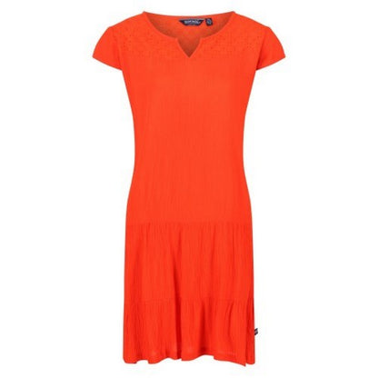 Front - Regatta Womens/Ladies Reanna Tiered Casual Dress