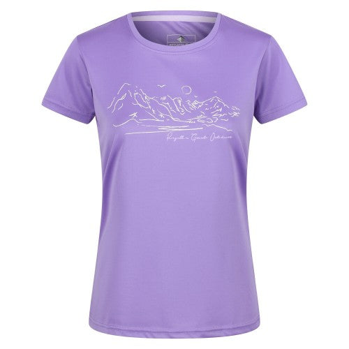 Front - Regatta Womens/Ladies Fingal VI Mountain T-Shirt