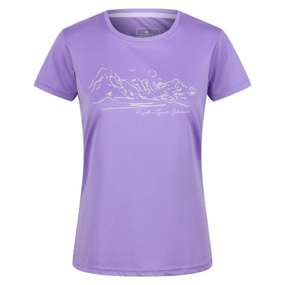 Front - Regatta Womens/Ladies Fingal VI Mountain T-Shirt