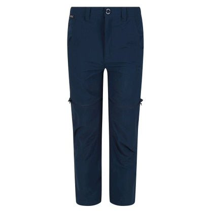 Front - Regatta Childrens/Kids Highton Stretch Zip-Off Walking Trousers
