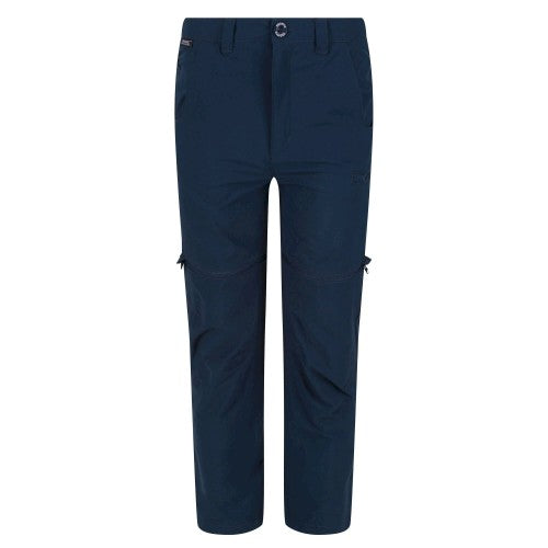 Front - Regatta Childrens/Kids Highton Stretch Zip-Off Walking Trousers