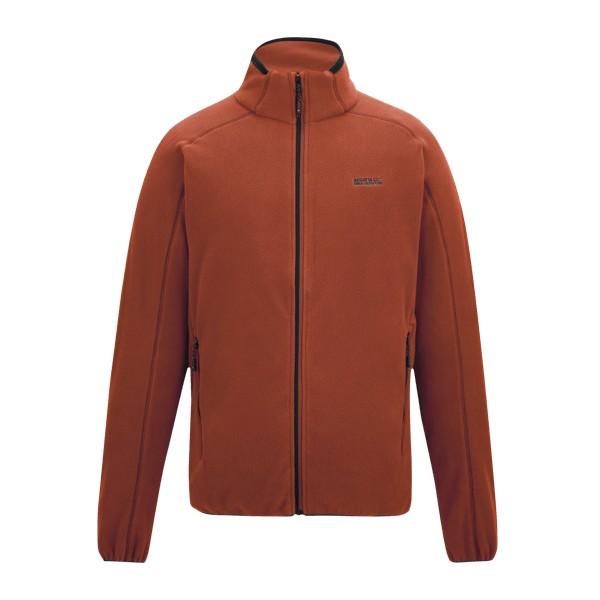 Brick - Front - Regatta Mens Hadfield Full Zip Fleece Jacket