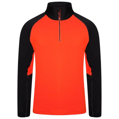 Front - Dare 2B Mens Fuser Core Stretch Half Zip Thermal Top