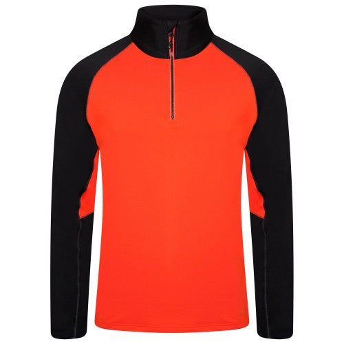 Front - Dare 2B Mens Fuser Core Stretch Half Zip Thermal Top