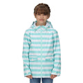 Front - Regatta Childrens/Kids Belladonna Stripe Waterproof Jacket