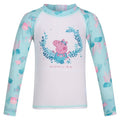 Front - Regatta Childrens/Kids Peppa Pig Rash Guard Set