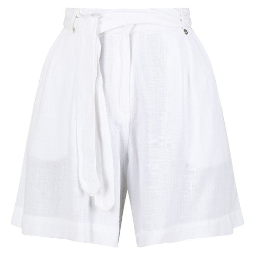 Front - Regatta Womens/Ladies Sabela Paper Bag Shorts