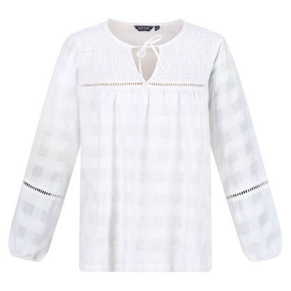 Front - Regatta Womens/Ladies Calluna Long-Sleeved Blouse