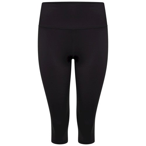Front - Dare 2B Womens/Ladies Influential Plain Recycled 3/4 Leggings