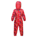 Front - Regatta Childrens/Kids Pobble Peppa Pig Dinosaur Waterproof Puddle Suit
