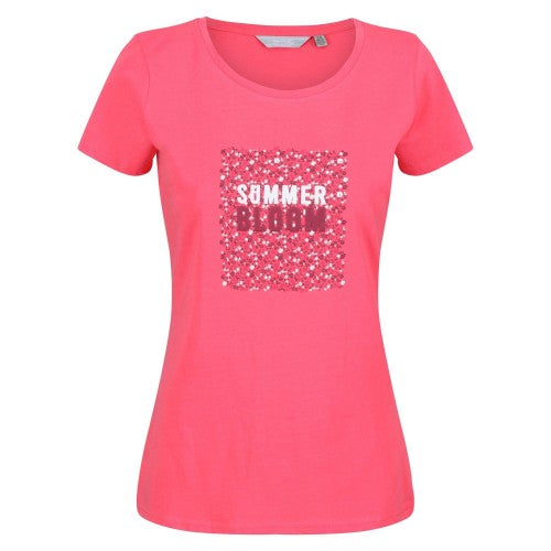 Front - Regatta Womens/Ladies Breezed II Floral T-Shirt