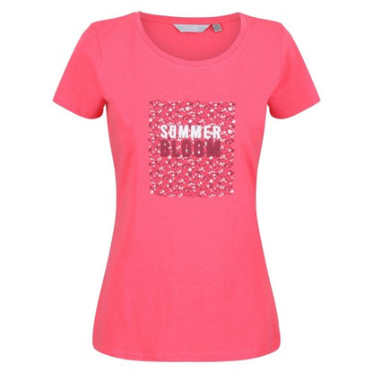 Front - Regatta Womens/Ladies Breezed II Floral T-Shirt
