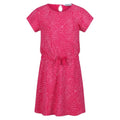 Front - Regatta Childrens/Kids Catrinel Animal Print Casual Dress