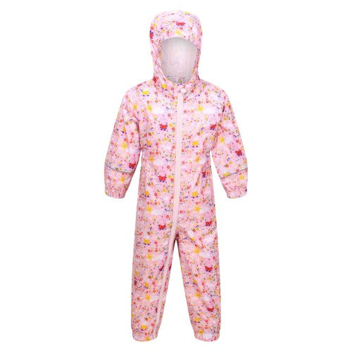 Regatta Childrens/Kids Pobble Floral Waterproof Puddle Suit