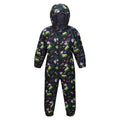 Front - Regatta Childrens/Kids Pobble Peppa Pig Tractor Waterproof Puddle Suit