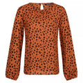 Front - Regatta Womens/Ladies Hadria Animal Print Blouse