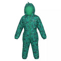 Front - Regatta Childrens/Kids Penrose Camo Puddle Suit