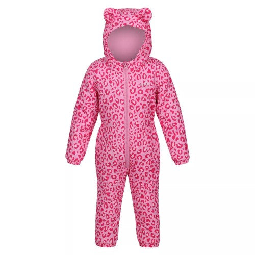 Regatta Childrens/Kids Penrose Leopard Print Puddle Suit