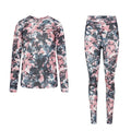 Front - Dare 2B Womens/Ladies Exchange II Floral Thermal Base Layers Set