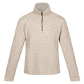 Front - Regatta Mens Lanchester Marl Quarter Zip Fleece Top