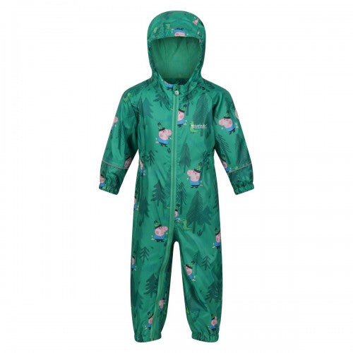 Front - Regatta Childrens/Kids Peppa Pig Dinosaur Snowsuit