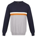 Front - Regatta Mens Kaelen Colour Block Knitted Jumper