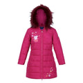 Front - Regatta Girls Peppa Pig Padded Jacket