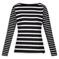 Front - Regatta Womens/Ladies Farida Striped Long-Sleeved T-Shirt