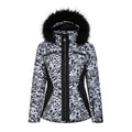 Front - Regatta Womens/Ladies Julien Macdonald Mastery Animal Print Ski Jacket