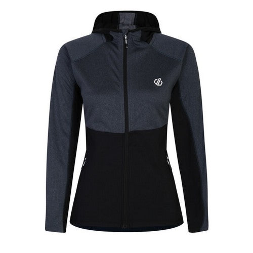 Front - Dare 2B Womens/Ladies Convey II Hooded Core Stretch Midlayer