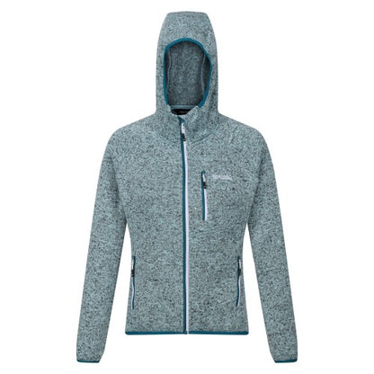 Front - Regatta Womens/Ladies Newhill Marl Hooded Fleece Jacket