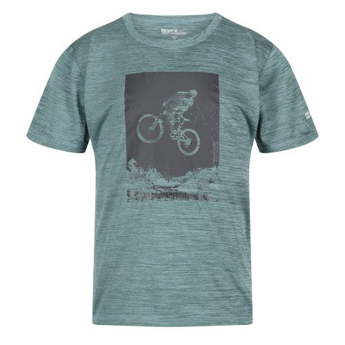 Front - Regatta Childrens/Kids Alvarado VII Cycling Marl T-Shirt