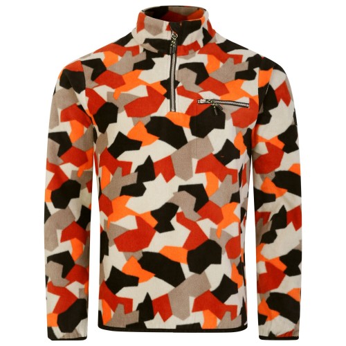 Front - Dare 2B Mens Affinity Geometric Fleece Top