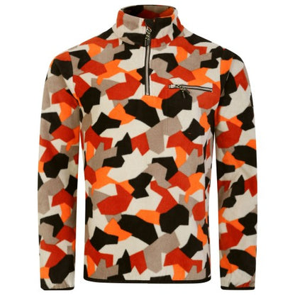 Front - Dare 2B Mens Affinity Geometric Fleece Top