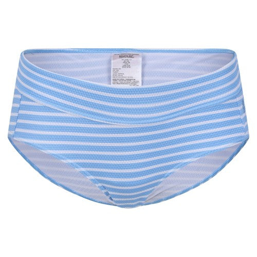 Front - Regatta Womens/Ladies Paloma Stripe Textured Bikini Bottoms