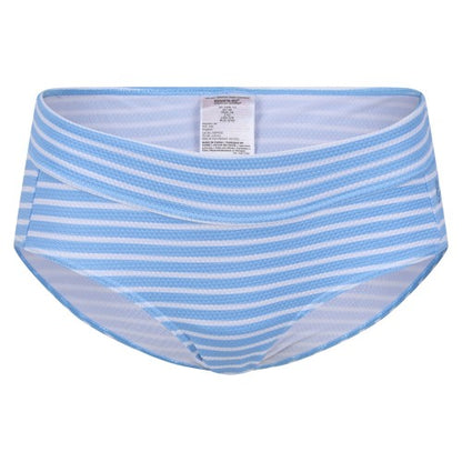 Front - Regatta Womens/Ladies Paloma Stripe Textured Bikini Bottoms