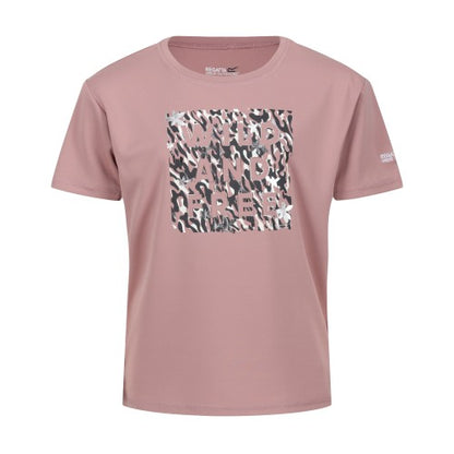Front - Regatta Childrens/Kids Alvarado VII Zebra Print T-Shirt