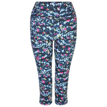 Front - Dare 2B Womens/Ladies Influential Dash Print 3/4 Leggings