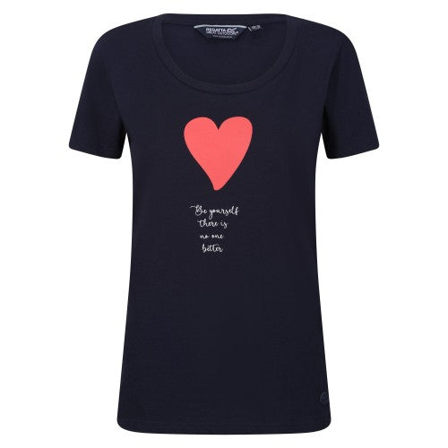 Front - Regatta Womens/Ladies Filandra VII Heart T-Shirt