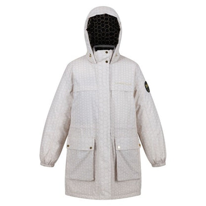Front - Regatta Womens/Ladies Christian Lacroix Cailar Pearl Longline Waterproof Jacket