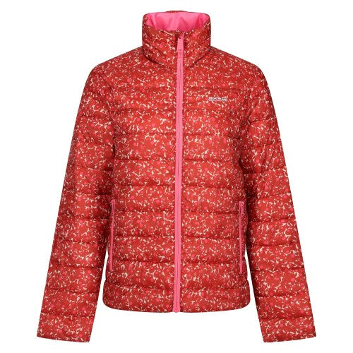 Front - Regatta Womens/Ladies Orla Kiely Berry Bubble Baffled Padded Jacket