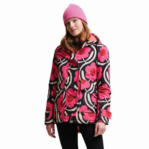 Front - Regatta Womens/Ladies Orla Kiely Swing Floral Waterproof Jacket