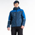 Olympian Blue-Moonlight Denim - Front - Dare 2B Mens Eagle Ski Jacket