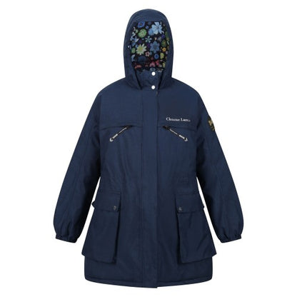 Front - Regatta Womens/Ladies Christian Lacroix Cailar Logo Longline Waterproof Jacket