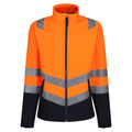 Front - Regatta Mens Hi-Vis 2 Layer Soft Shell Jacket