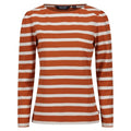 Front - Regatta Womens/Ladies Federica Stripe Long-Sleeved T-Shirt