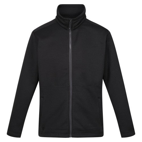 Front - Regatta Mens Edley Diagonal Fleece Full Zip Fleece Jacket
