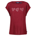 Front - Regatta Womens/Ladies Roselynn Hearts T-Shirt
