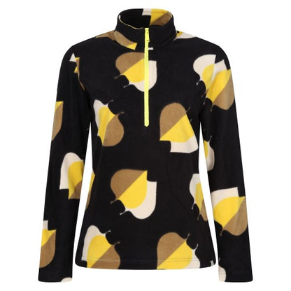 Front - Regatta Womens/Ladies Orla Kiely Shadow Elm Zip Neck Fleece Top